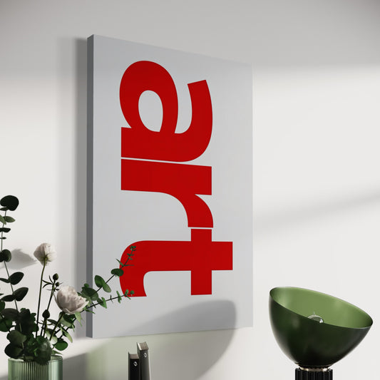 Cuadro decorativo canvas Lettering 008