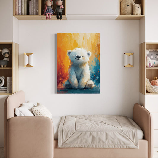 Cuadro decorativo canvas Oso Polar 001