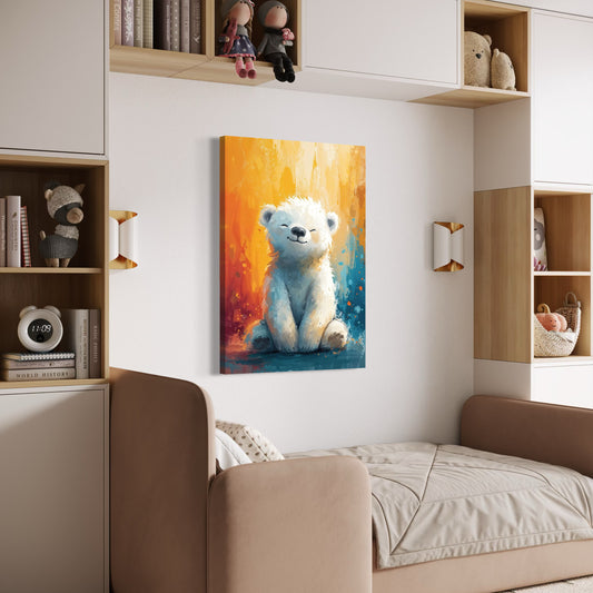 Cuadro decorativo canvas Oso Polar 001