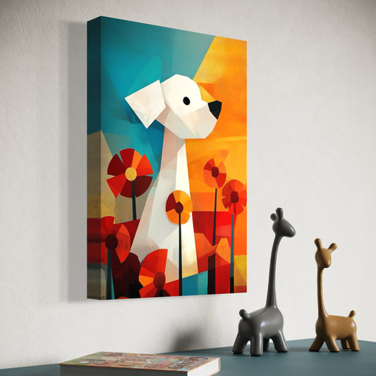 Cuadro decorativo canvas Perrito 002