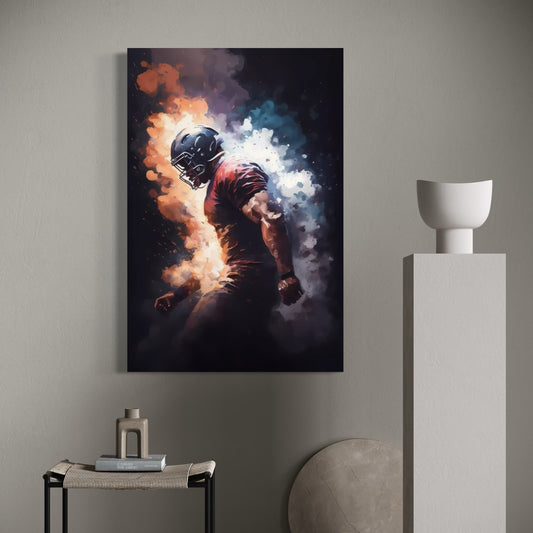 Cuadro decorativo canvas Jugador de Americano 004
