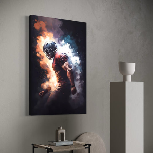 Cuadro decorativo canvas Jugador de Americano 004