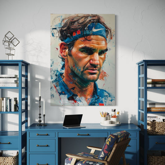 Cuadro decorativo canvas Roger Federer 002