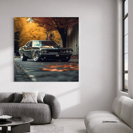 Cuadro decorativo canvas Dodge Challenger 001