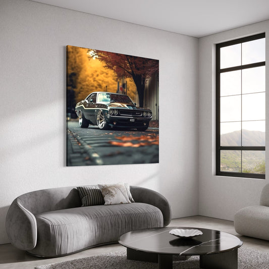 Cuadro decorativo canvas Dodge Challenger 001