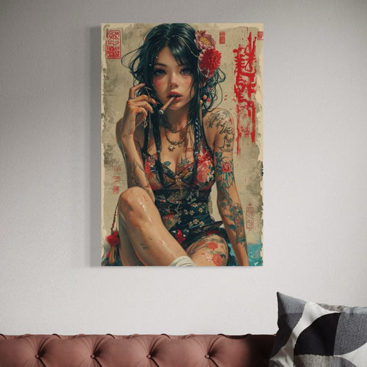 Cuadro decorativo canvas Arte Japonés 011