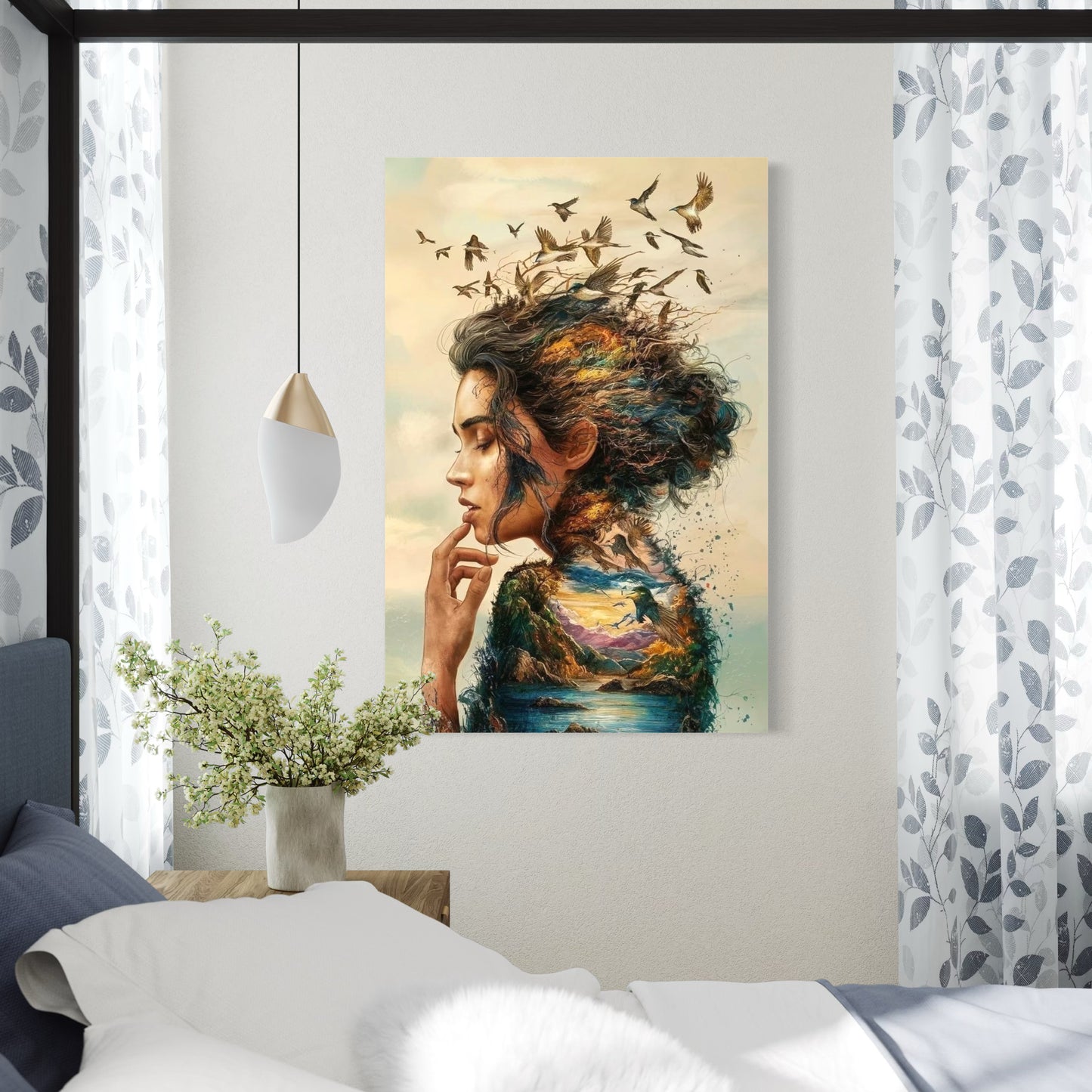 Cuadro decorativo canvas Mujer 052