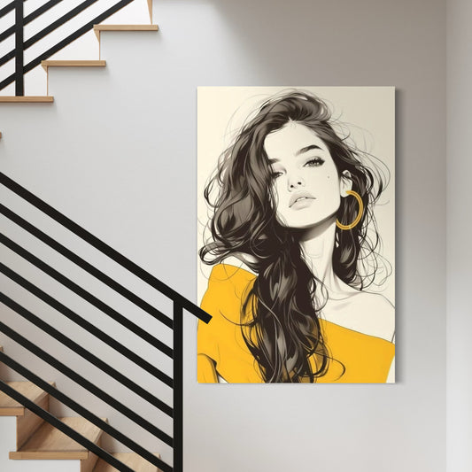 Cuadro decorativo canvas Mujer 049