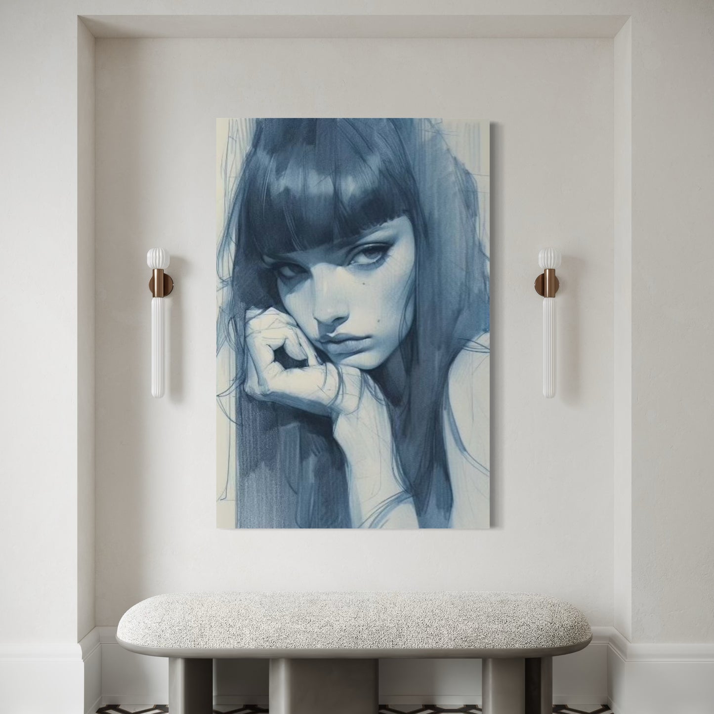 Cuadro decorativo canvas Mujer 048