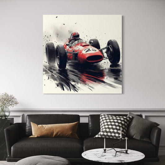 Cuadro decorativo canvas Ferrari 009