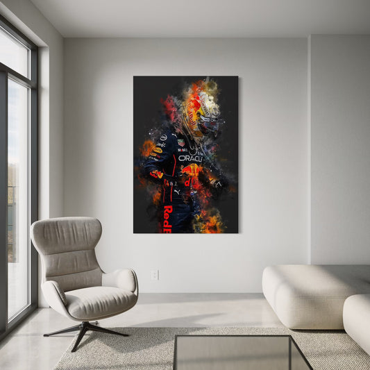 Cuadro decorativo canvas Max Verstappen