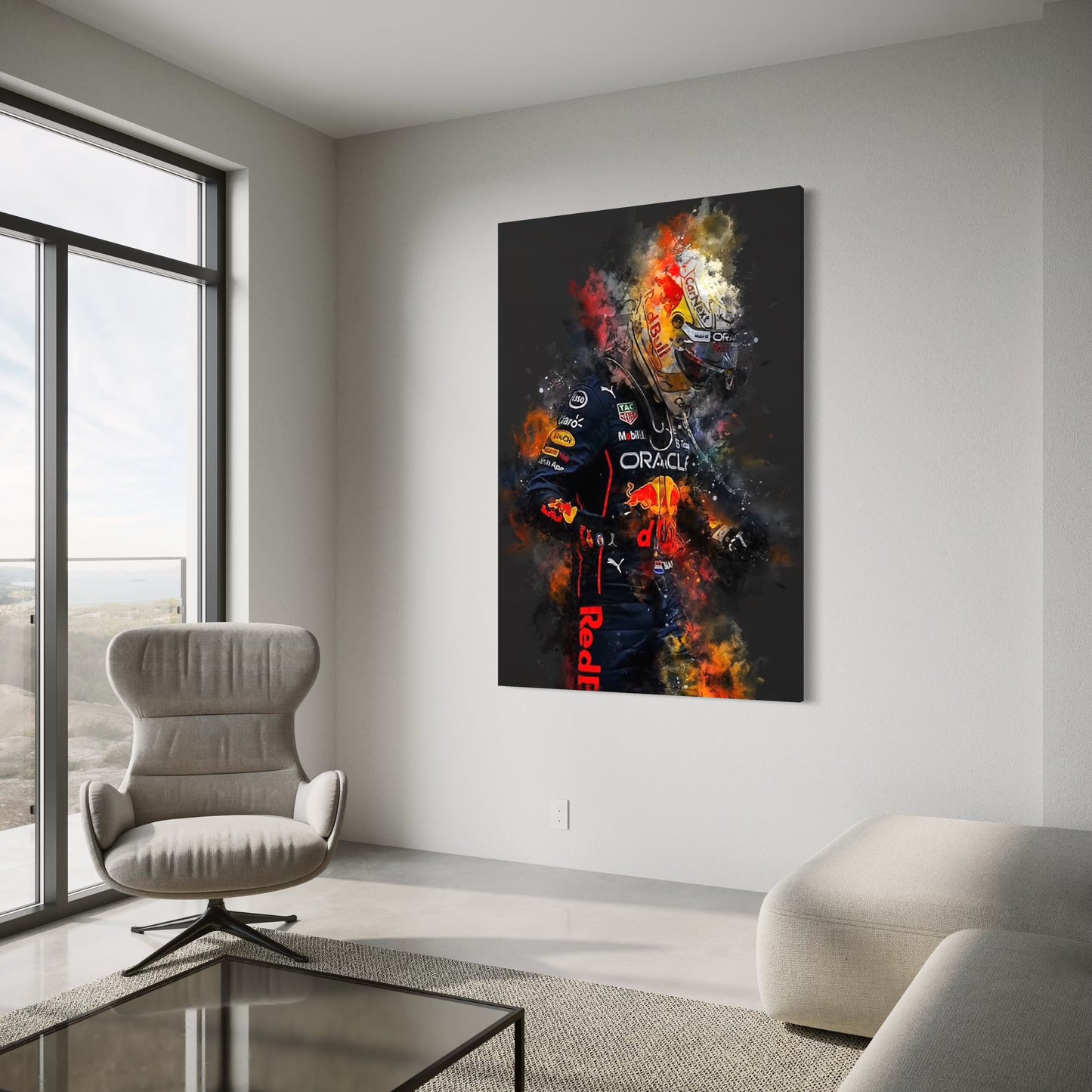 Cuadro decorativo canvas Max Verstappen