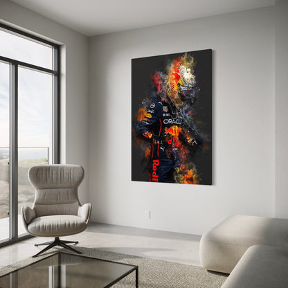 Cuadro decorativo canvas Max Verstappen