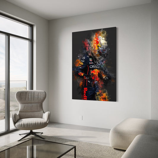 Cuadro decorativo canvas Max Verstappen