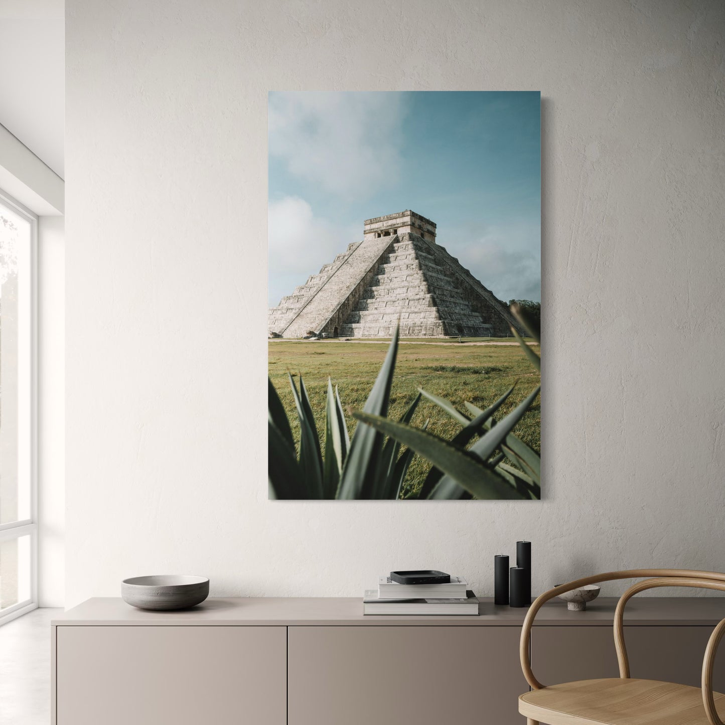 Cuadro decorativo canvas Edificios Pirámide de Kukulcán