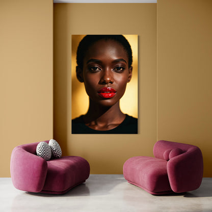 Cuadro decorativo canvas Carmesí