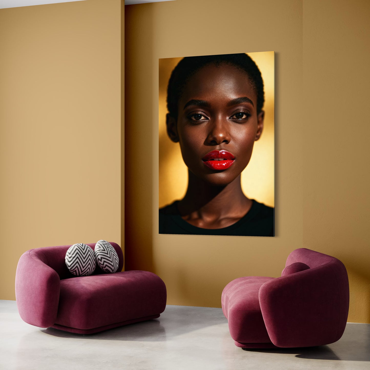 Cuadro decorativo canvas Carmesí