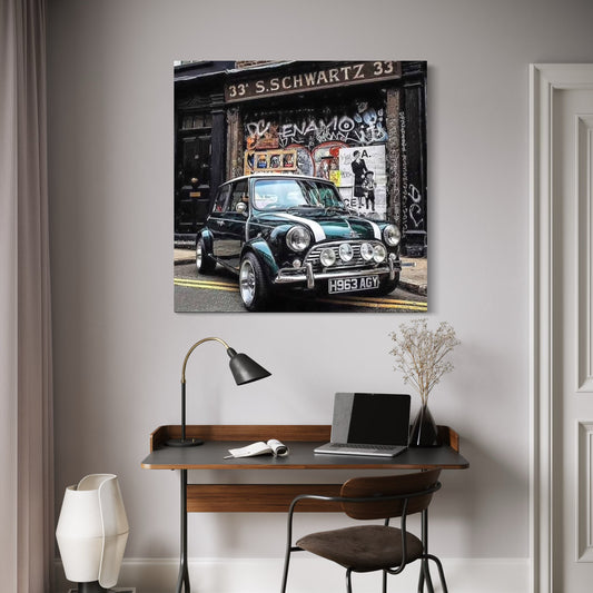 Cuadro decorativo canvas Mini Cooper 002