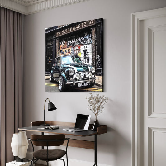 Cuadro decorativo canvas Mini Cooper 002