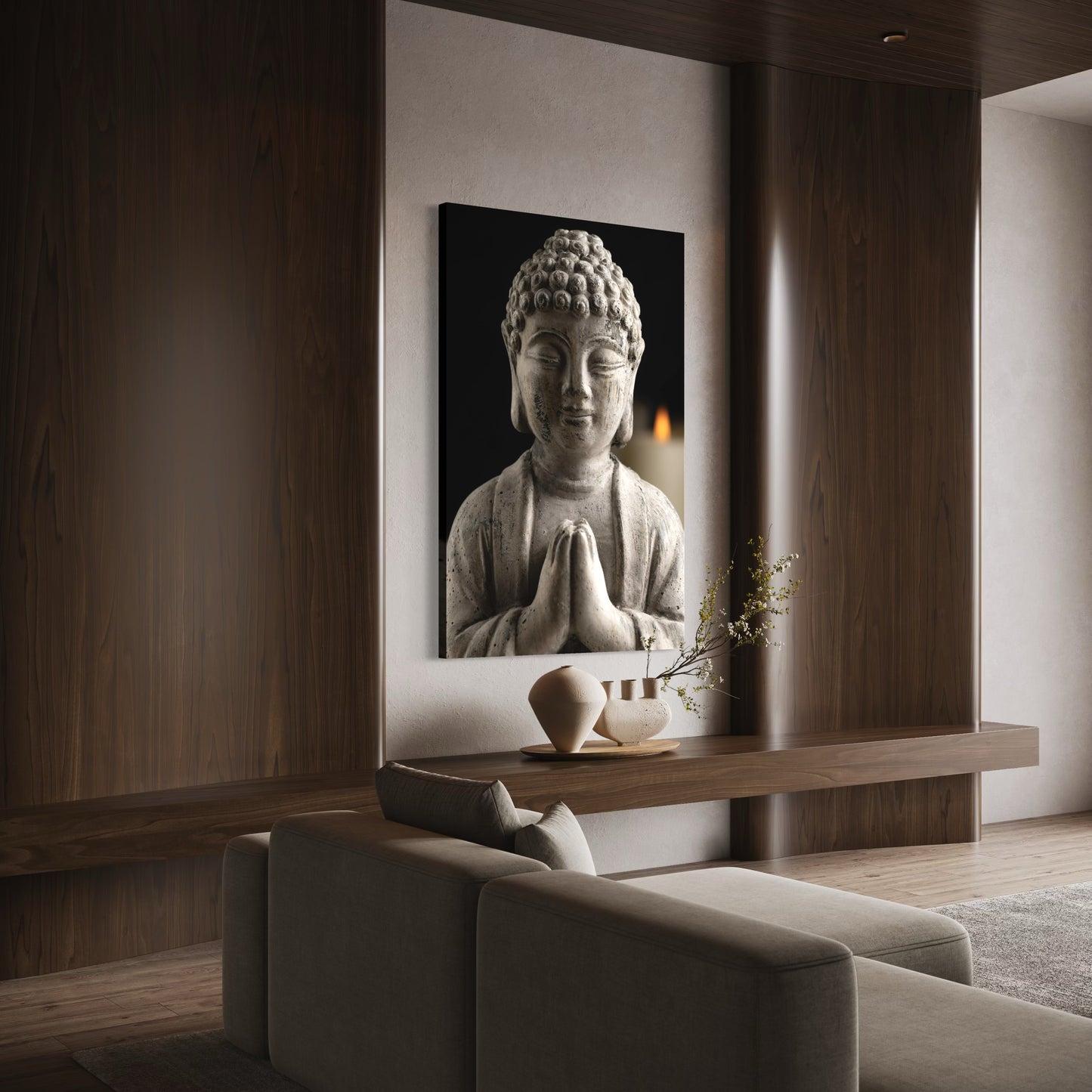 Cuadro decorativo canvas Buda 020