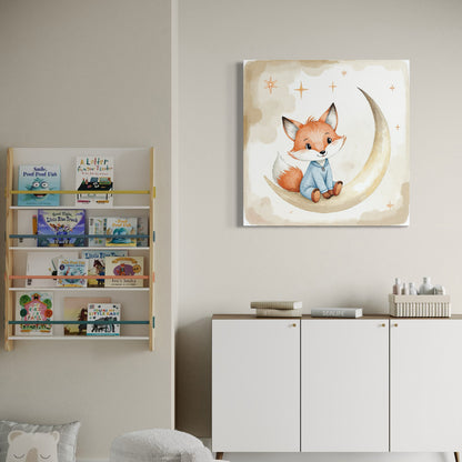 Cuadro decorativo canvas El Zorrito y la luna