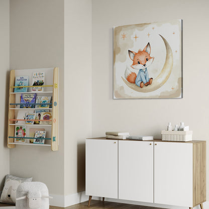 Cuadro decorativo canvas El Zorrito y la luna