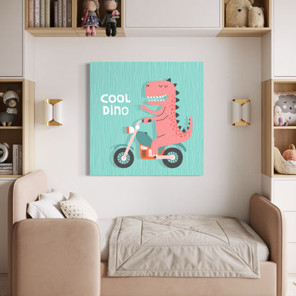 Cuadro decorativo canvas Cool Dino