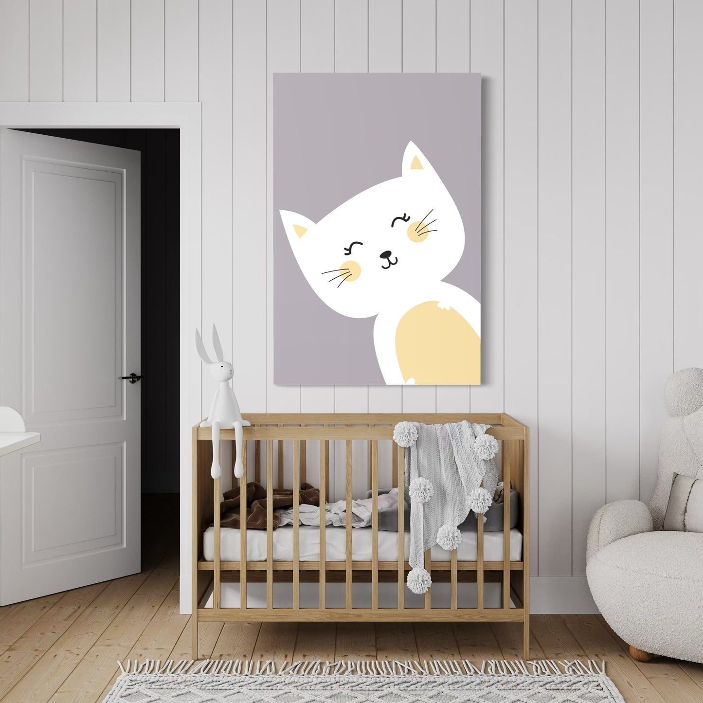 Cuadro decorativo canvas Gato 009
