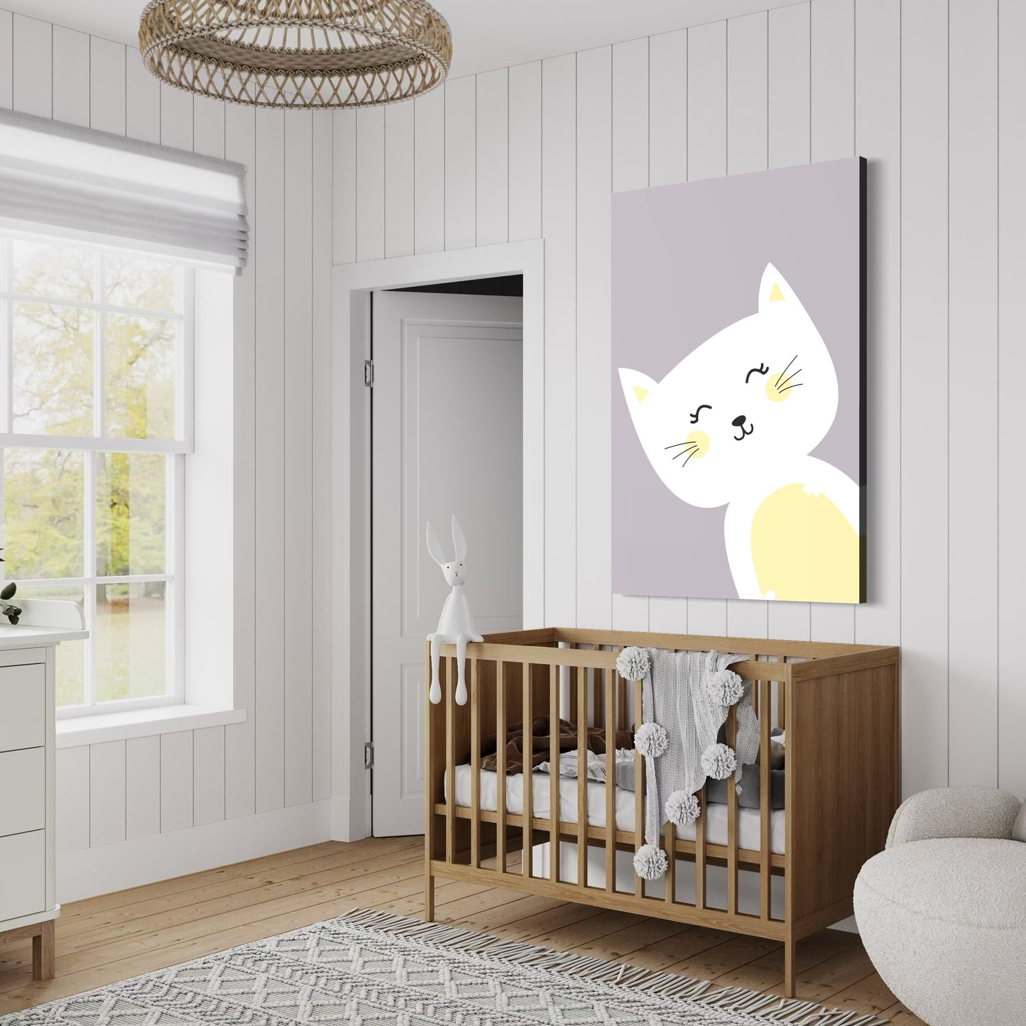 Cuadro decorativo canvas Gato 009