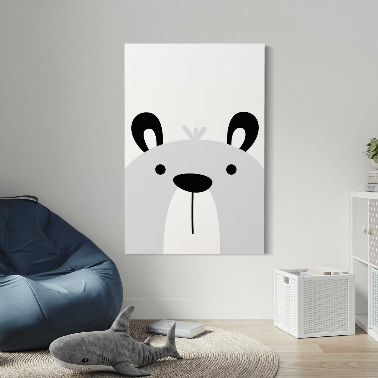 Cuadro decorativo canvas Oso 009