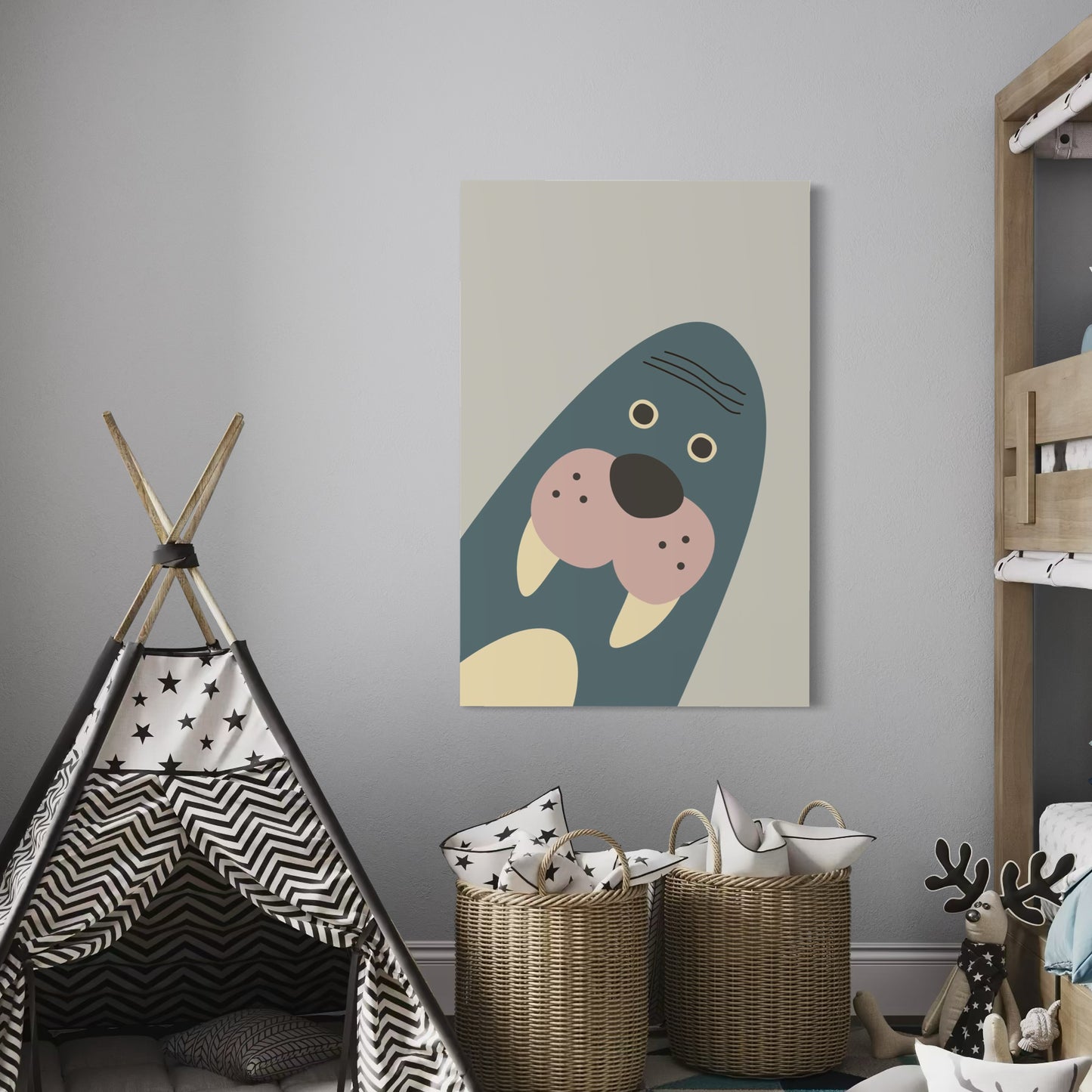 Cuadro decorativo canvas Morsa