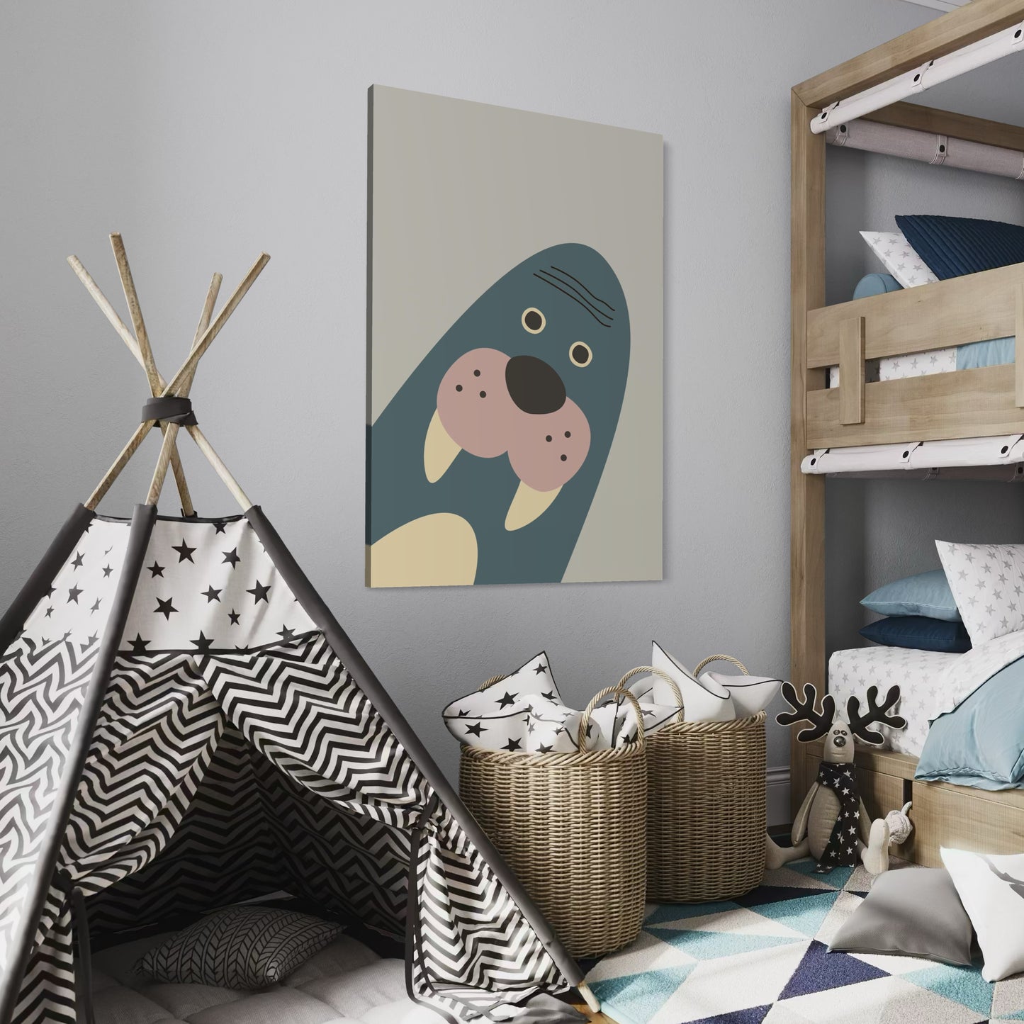 Cuadro decorativo canvas Morsa