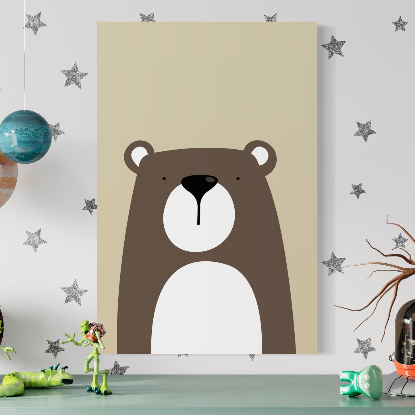 Cuadro decorativo canvas Oso 008