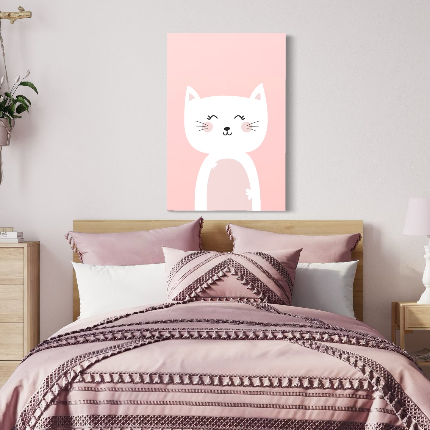 Cuadro decorativo canvas Gato 008