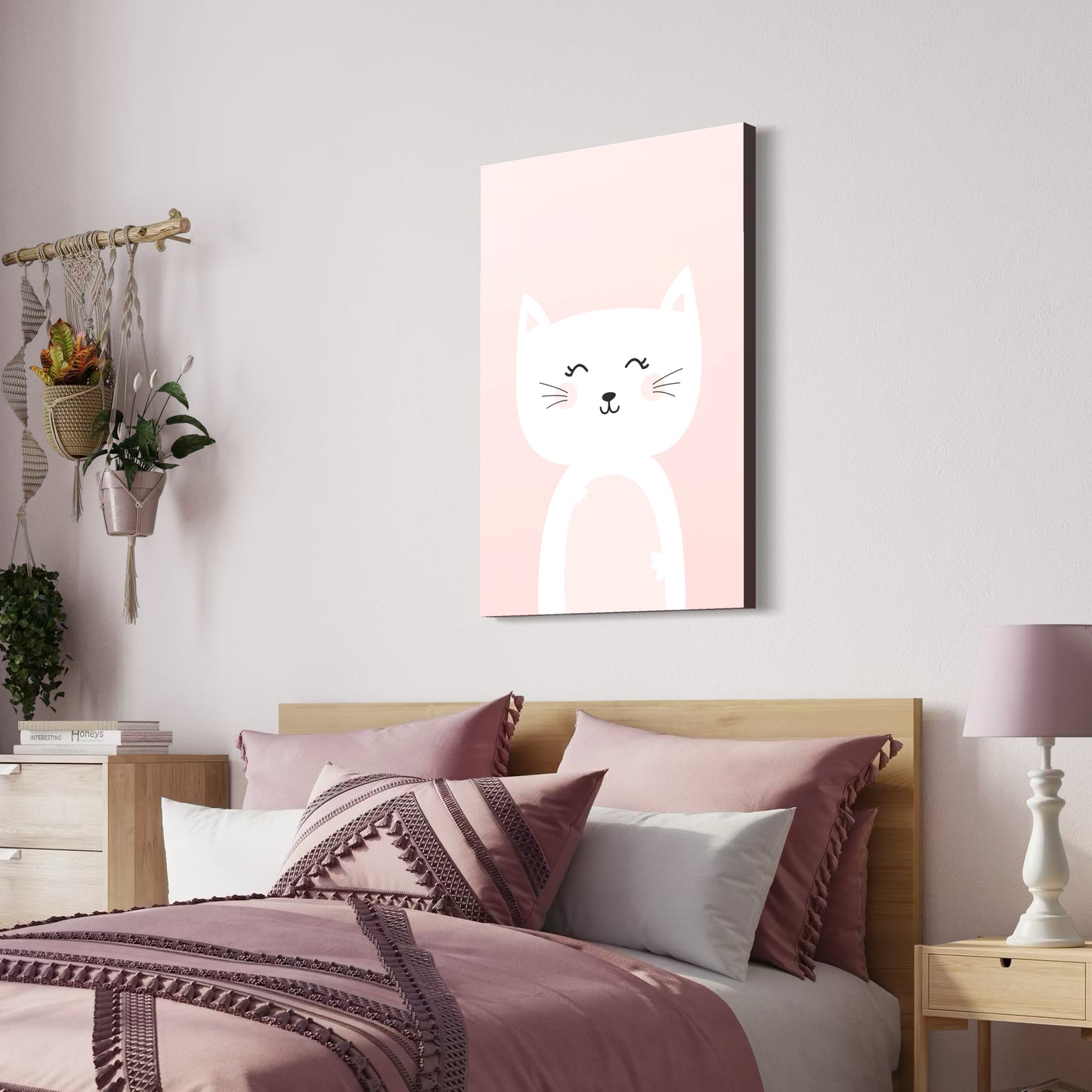 Cuadro decorativo canvas Gato 008