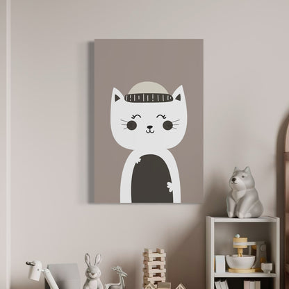 Cuadro decorativo canvas Gato 007