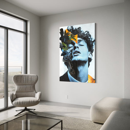 Cuadro decorativo canvas Metamorfosis Azul