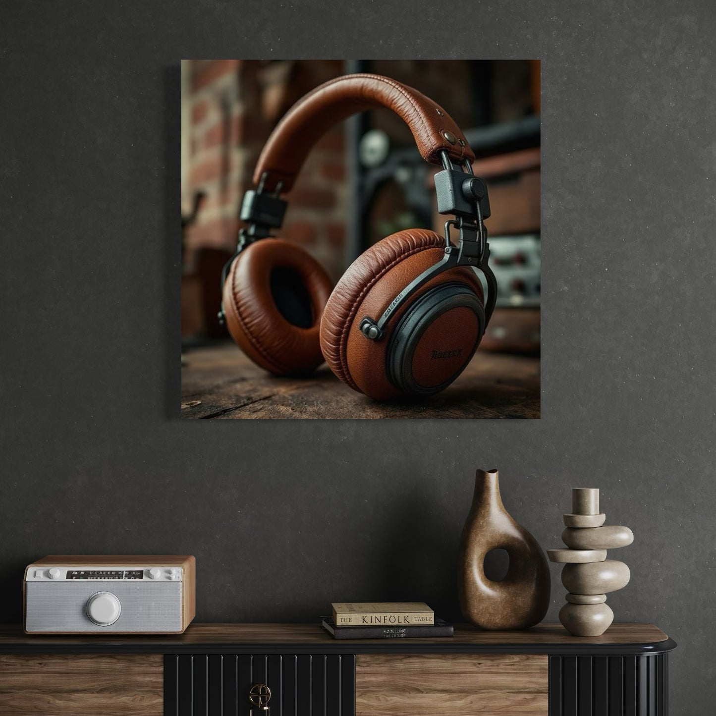 Cuadro decorativo canvas Audífonos 002