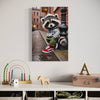 Cuadro decorativo canvas Mapache 003