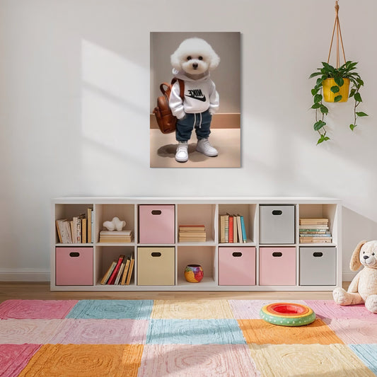 Cuadro decorativo canvas Perrito 004