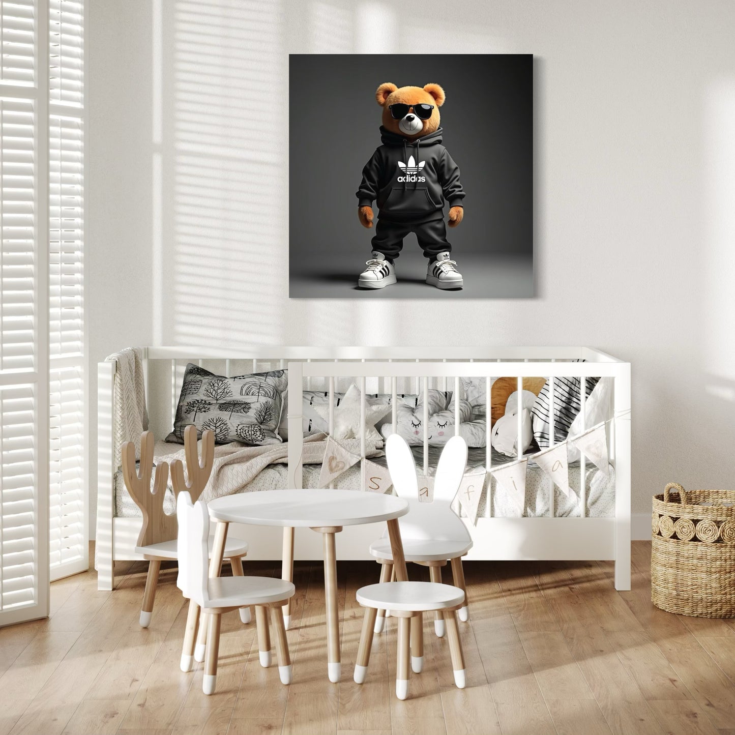 Cuadro decorativo canvas Oso 010
