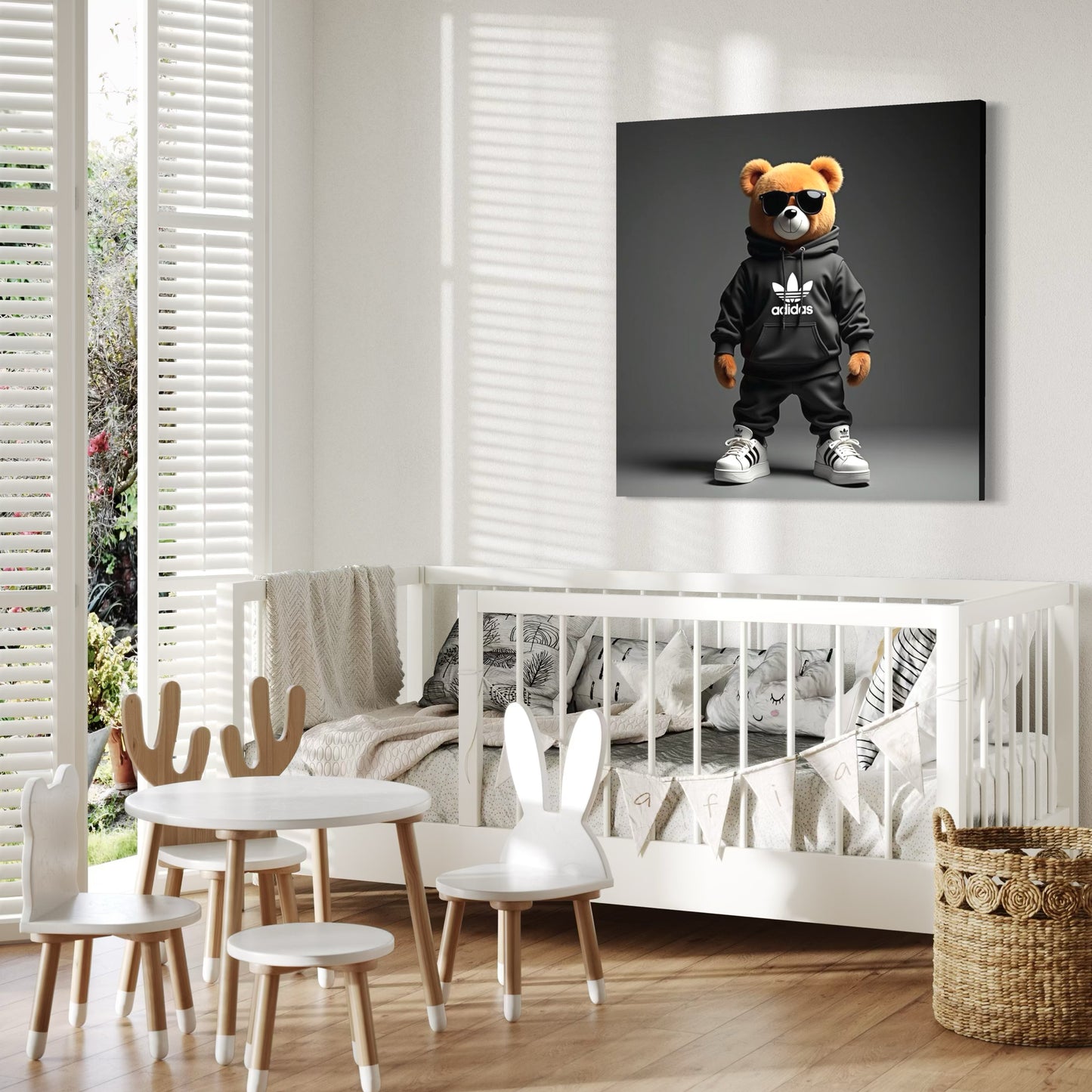 Cuadro decorativo canvas Oso 010