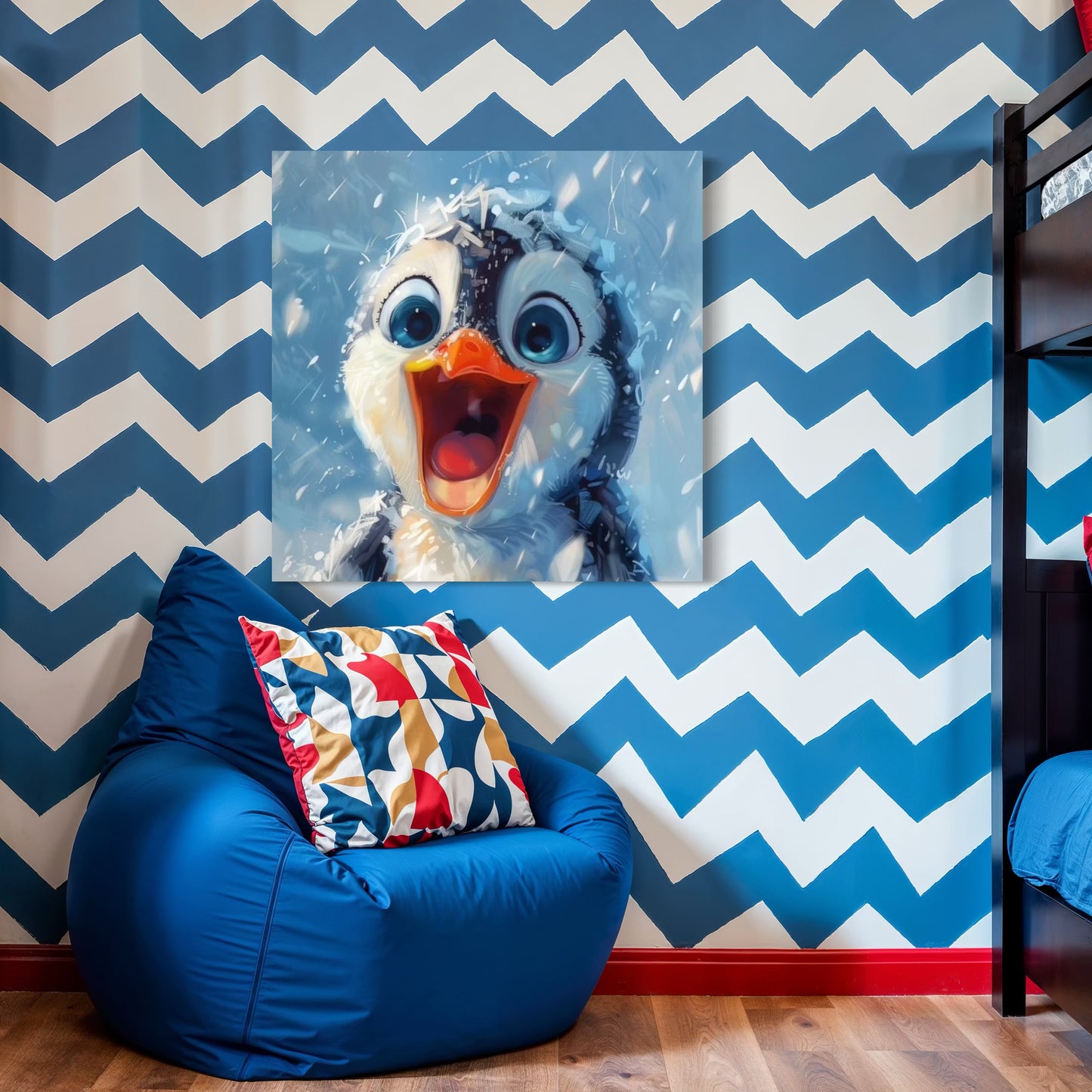 Cuadro decorativo canvas Pingüino 002