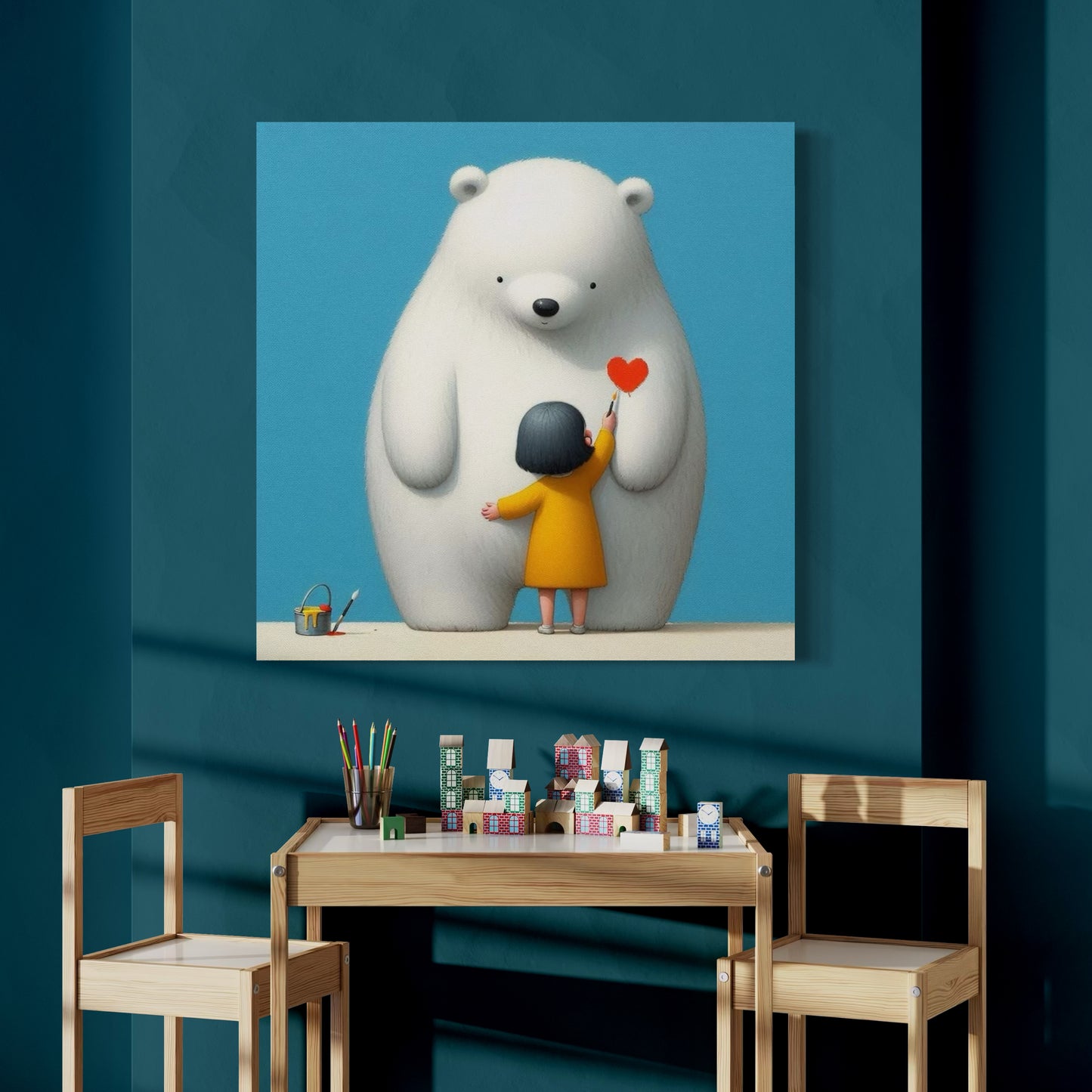Cuadro decorativo canvas Oso Polar 003