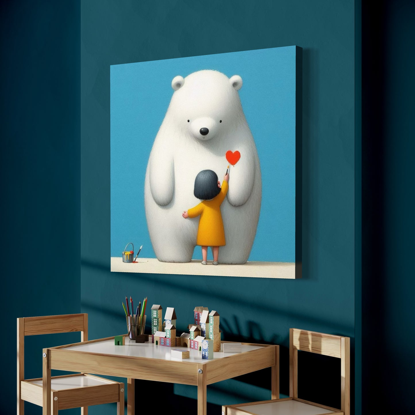 Cuadro decorativo canvas Oso Polar 003
