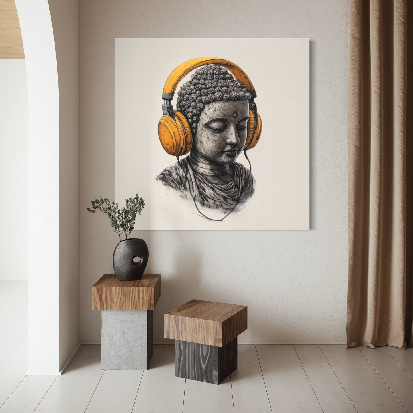 Cuadro decorativo canvas Buda 023