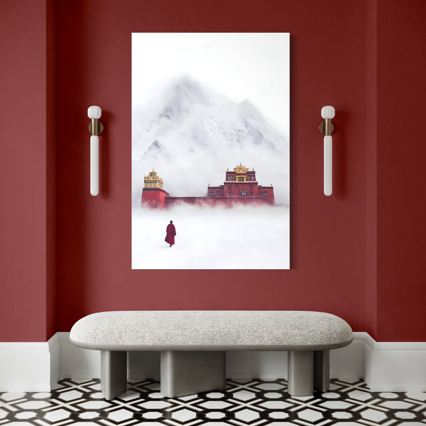 Cuadro decorativo canvas El camino del Monje 001