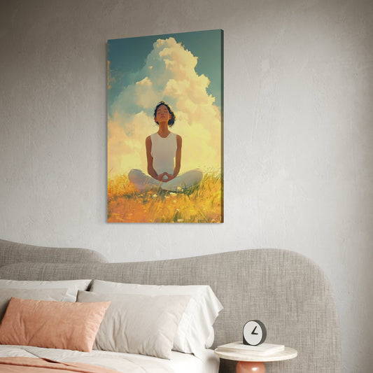 Cuadro decorativo canvas Meditación 010
