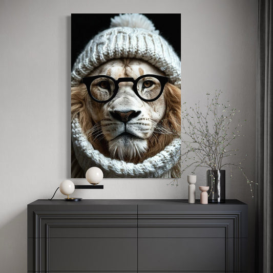 Cuadro decorativo canvas León 018