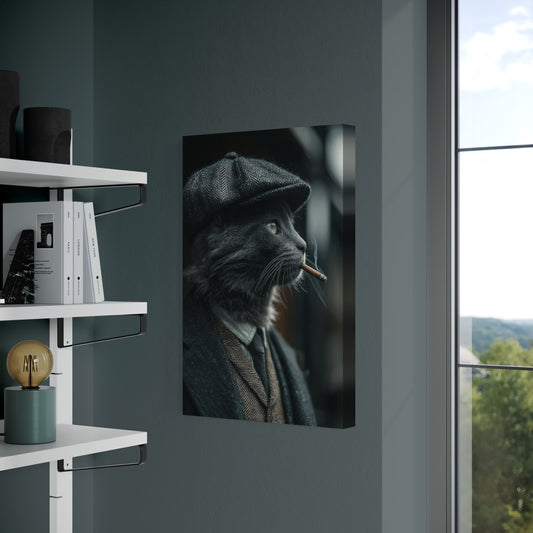 Cuadro decorativo canvas Gato 012